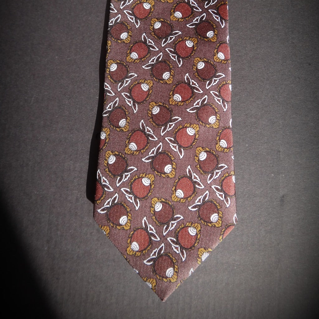 Conch Motif Silk Tie image 2