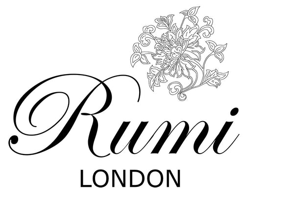 Rumi London logo with flower