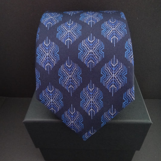 Silk Twill Bhutan Motif Tie image 0